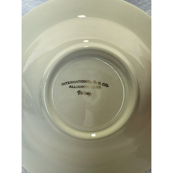 International Viking Wheat Aqua Berry Fruit Sauce Bowl Set Of 4 - Picture 5 of 6